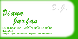 diana jarfas business card